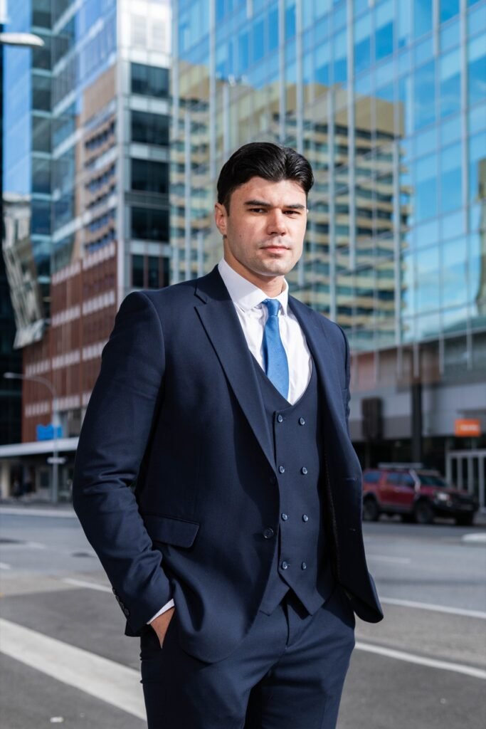 Outdoor business portrait in the Adelaide CBD
